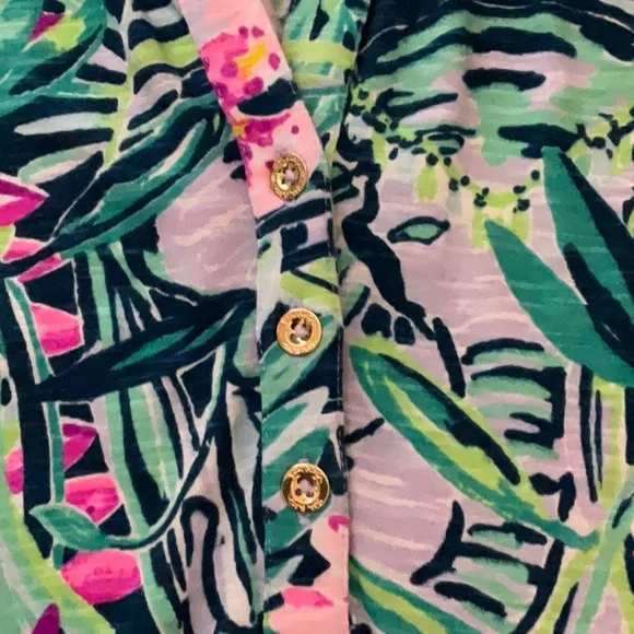 Lilly Pulitzer Slathouse Soirée Essie Mini Dress Size L - Picture 9 of 9